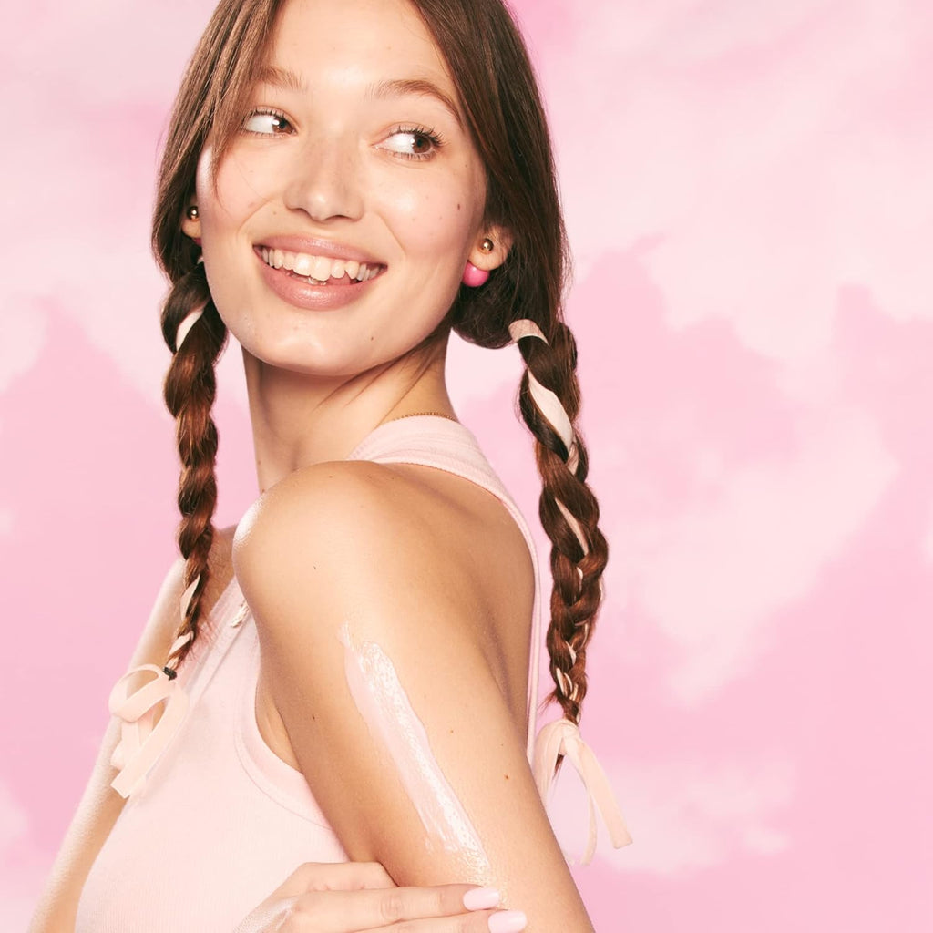 Glow Recipe Watermelon Glow Pink Dream Body Cream - Hyaluronic Acid for Skin Barrier Repair - Non Greasy Body Cream Brightening Moisturizer with Watermelon Seed Butter + AHA's (200ml)