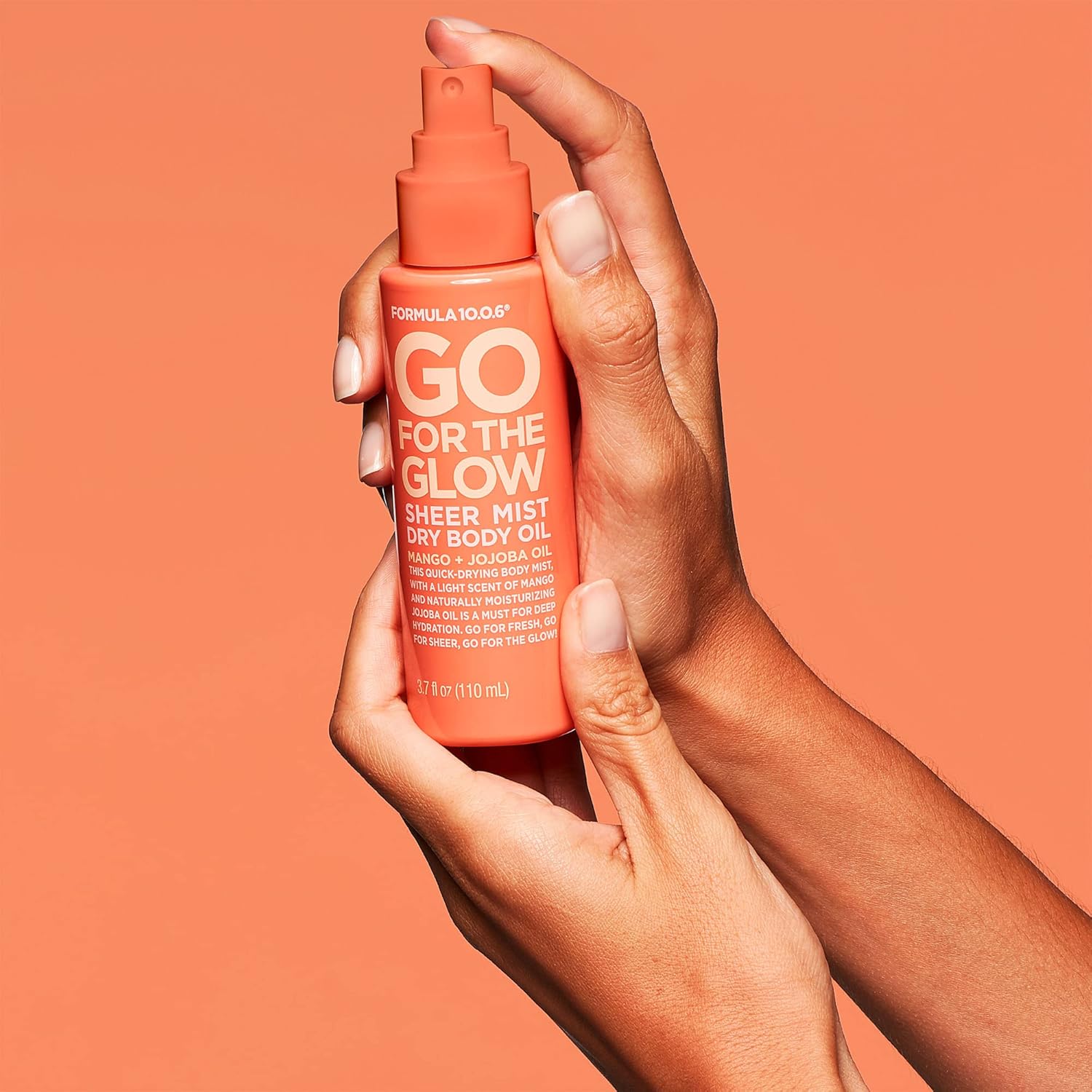 FORMULA 10.0.6 - Go for the Glow Dry Body Oil - Sheer Body Mist for Deep Hydration 3.7 fl oz (110ml)