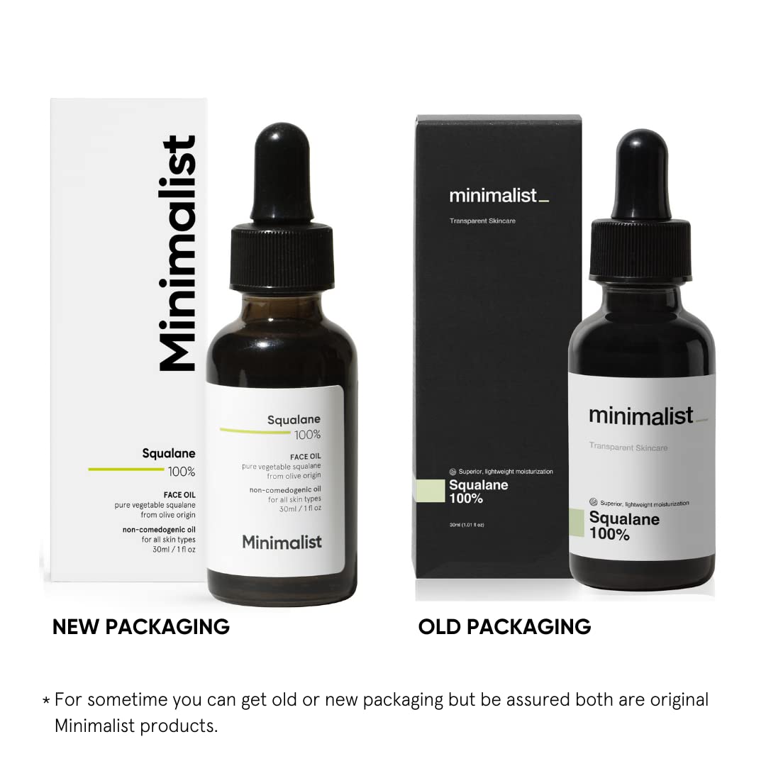 Minimalist Squalane 100% (Plant Derived) Face Oil