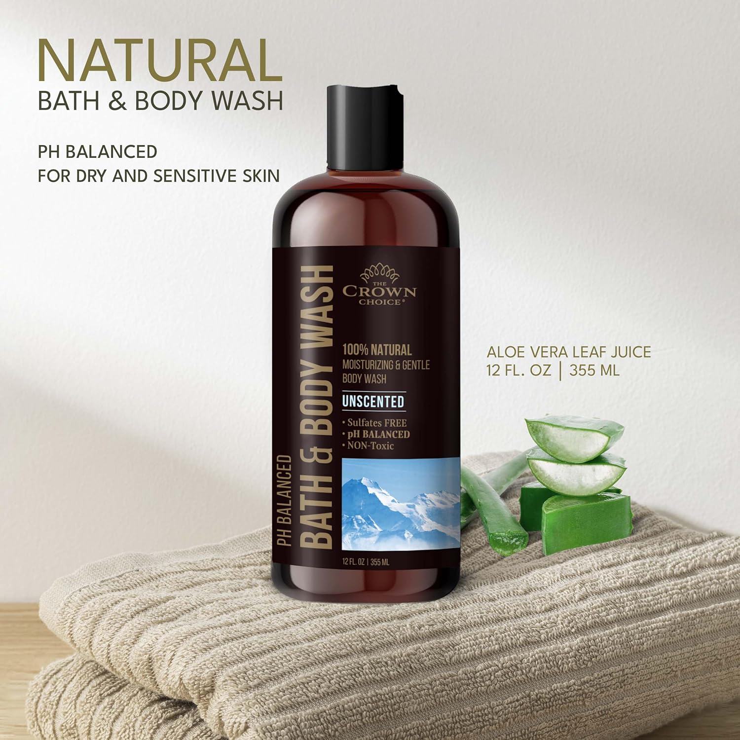Natural Unscented Body Wash for Sensitive Skin