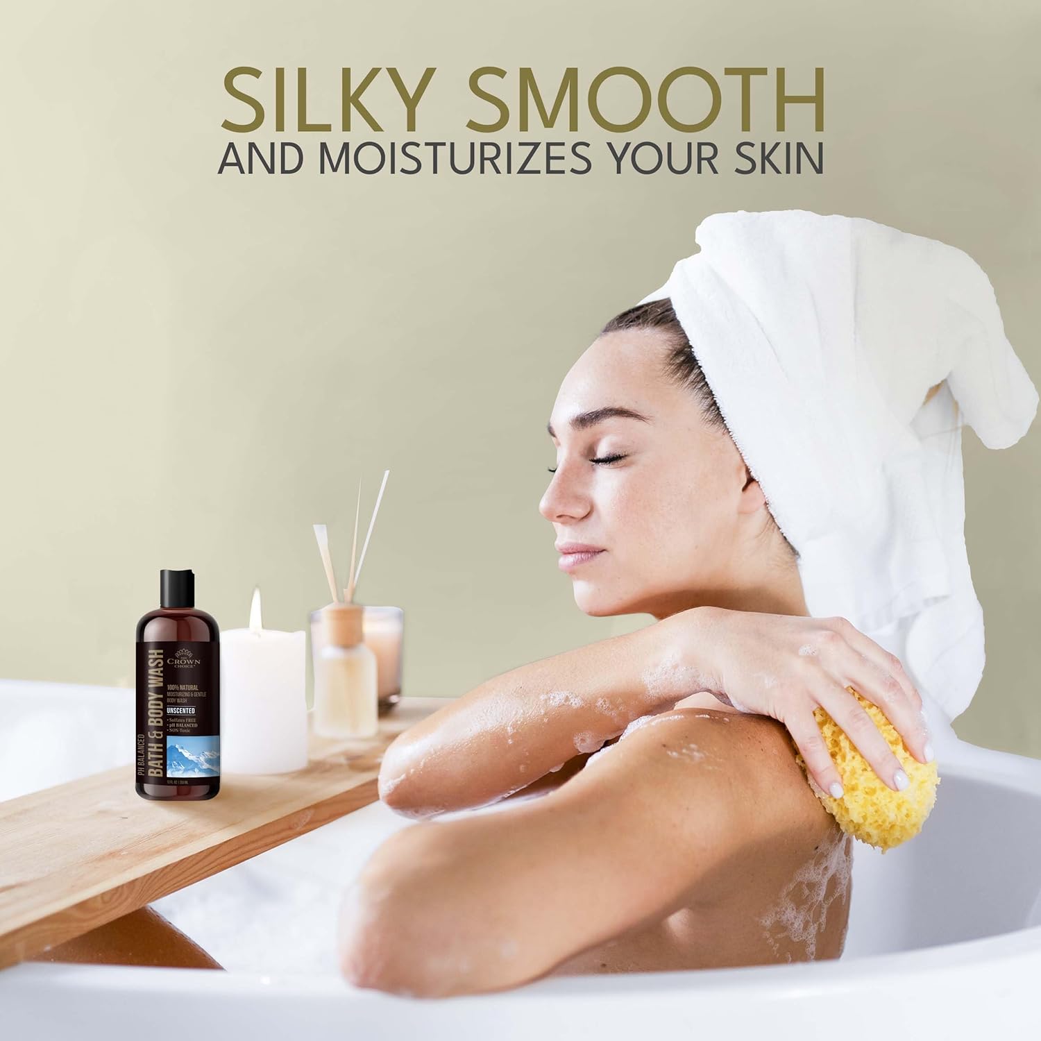 Natural Unscented Body Wash for Sensitive Skin