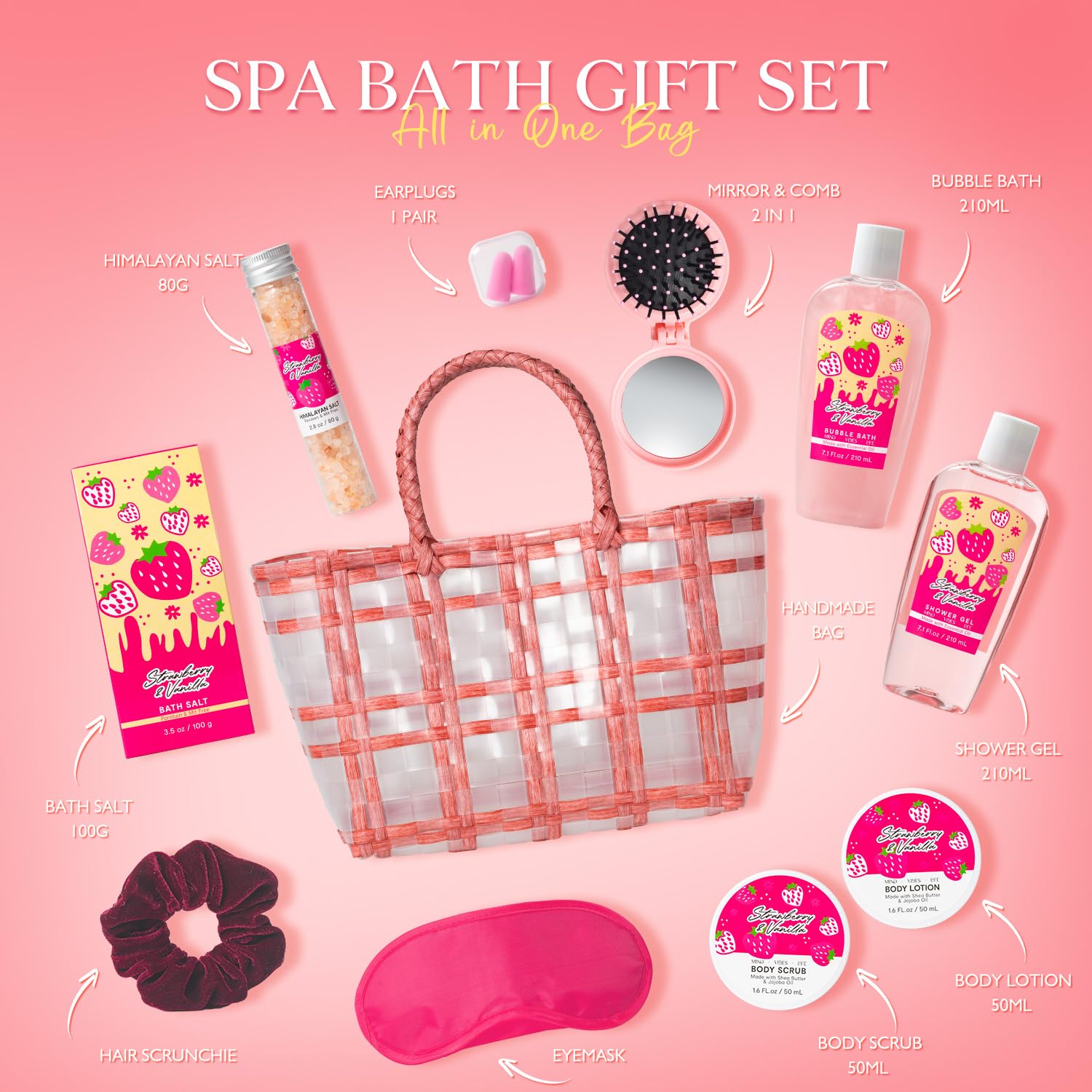 Spa Kit for Women – 13pc Spa Gift Basket